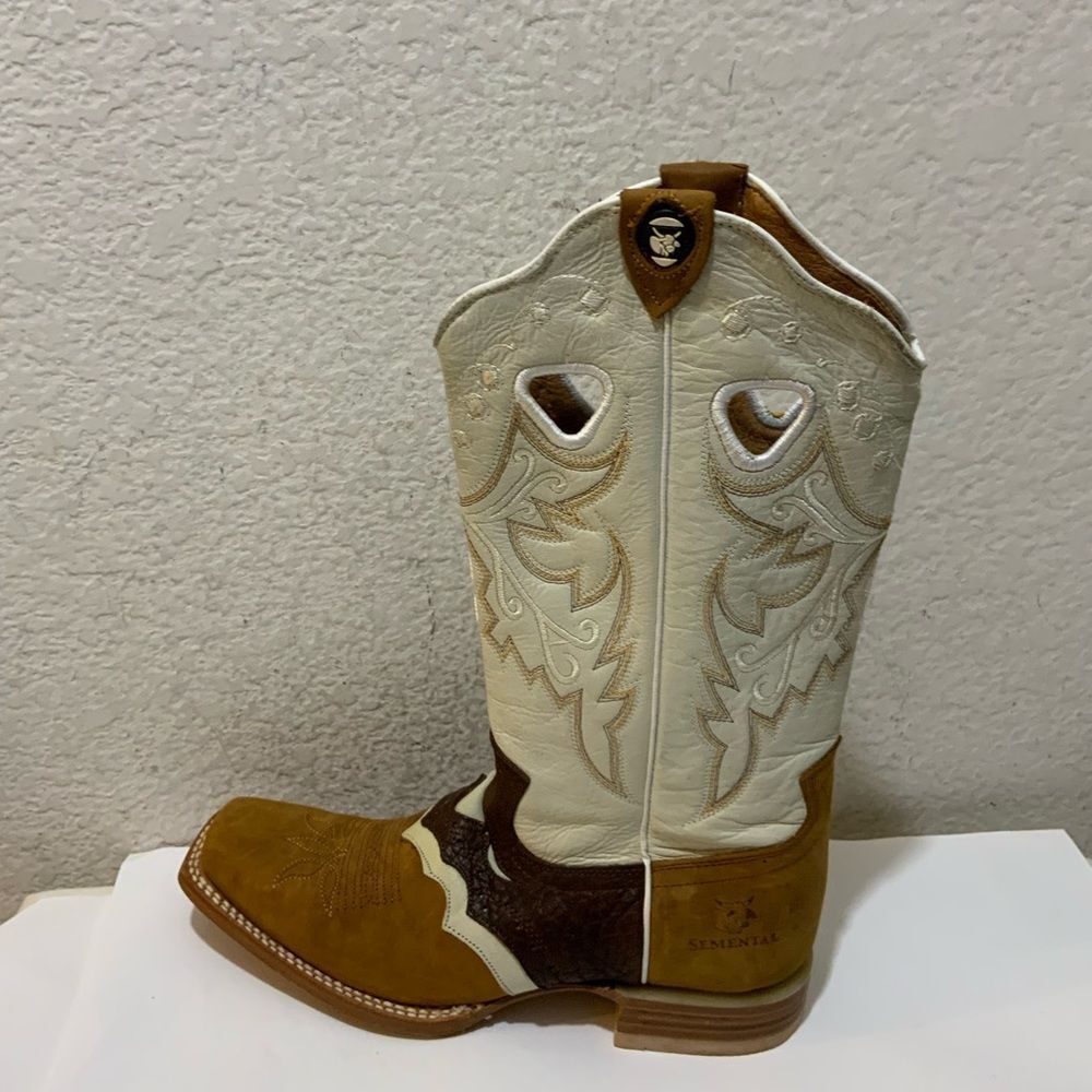 Semetal Leather Cowboys Boots - Size 9